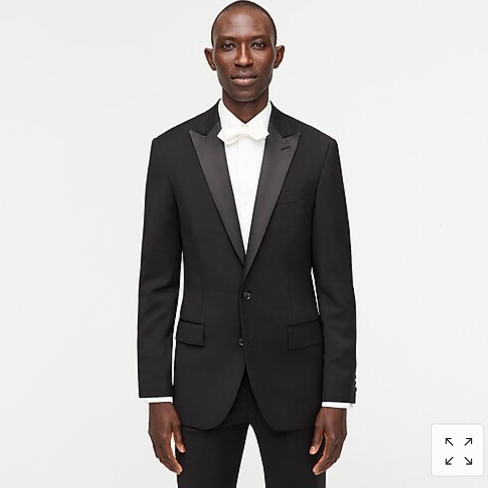 J.Crew Ludlow Slim-fit Black Tuxedo, Italian Wool